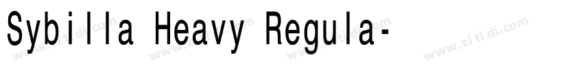 Sybilla Heavy Regula字体转换 Sybilla Heavy Regula字体转换